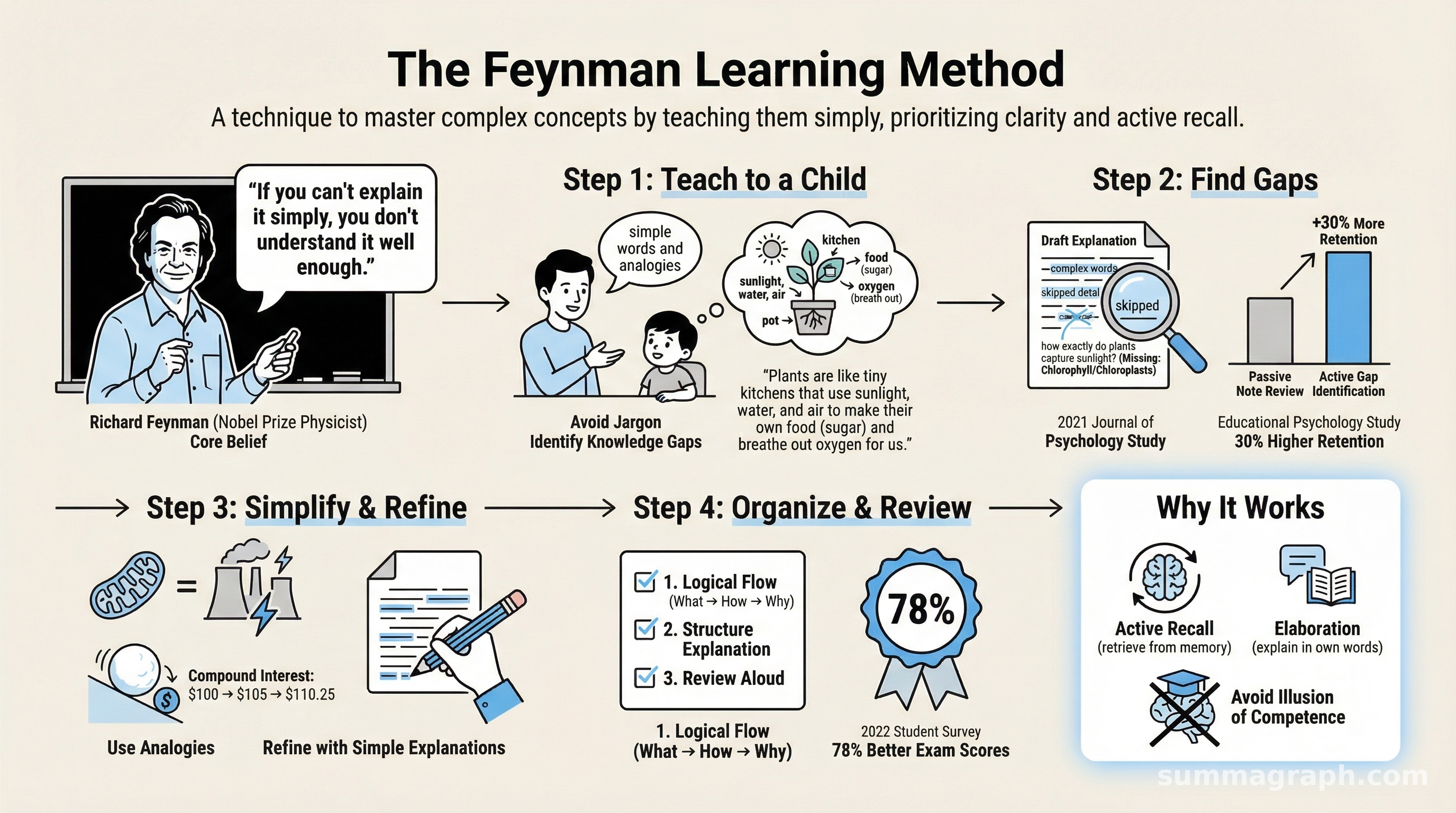 The Feynman Learning Method: Master Complex Concepts by Teaching Others ...