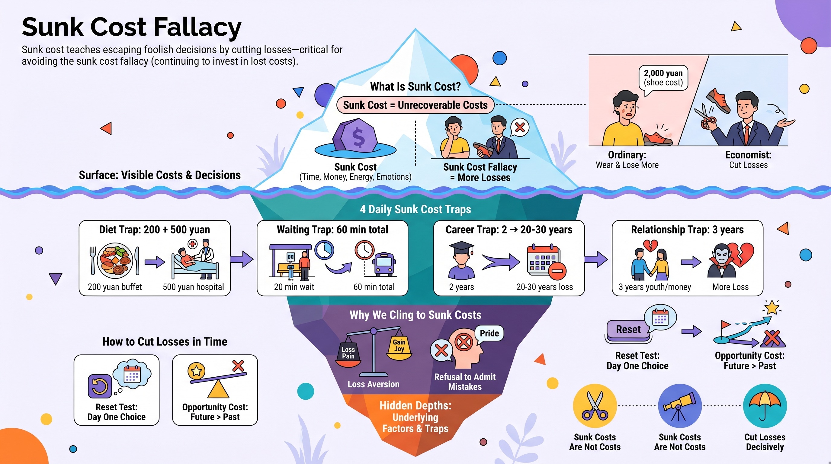 Sunk In Sunk Cost Fallacy | Summagraph