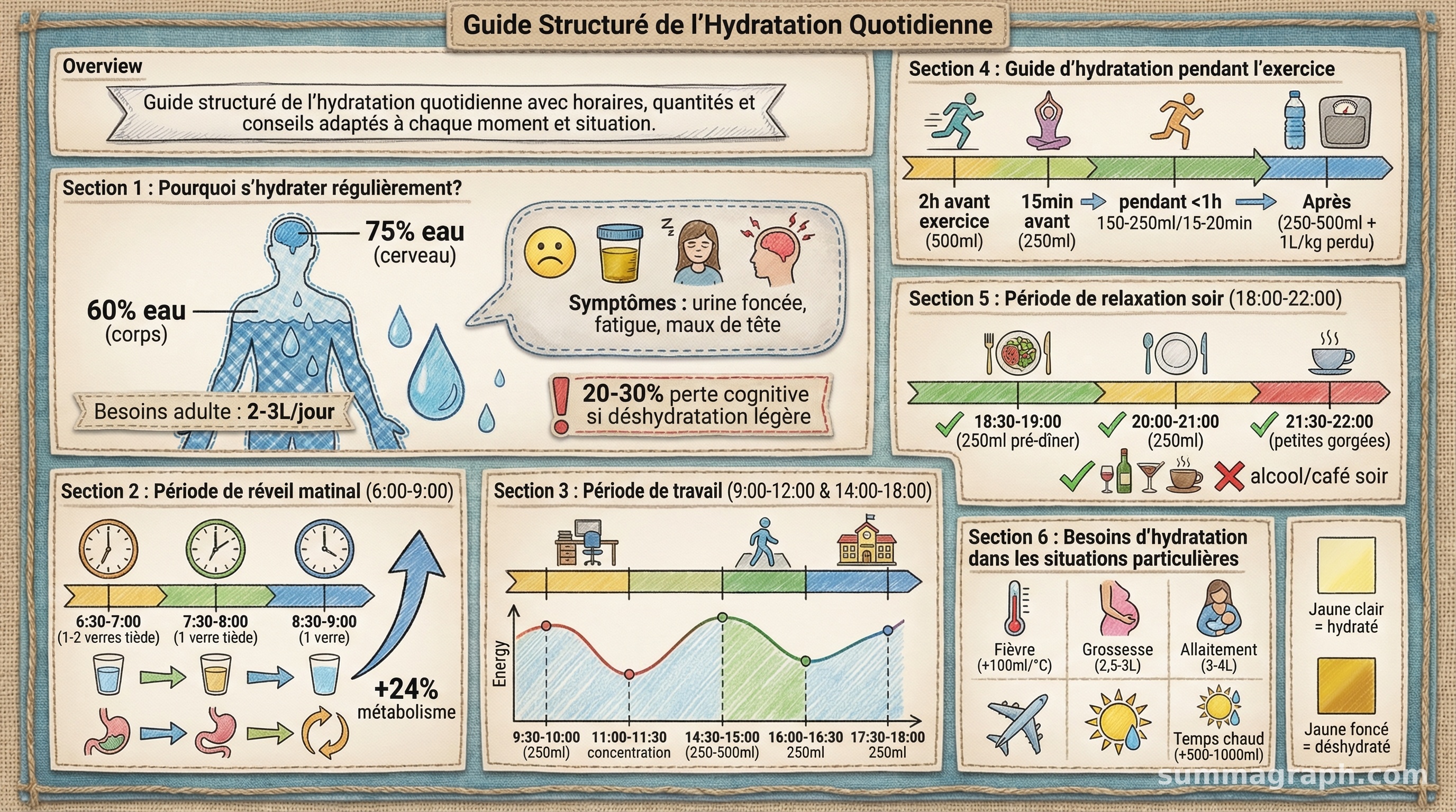 L'horaire idéal pour s'hydrater : Guide complet pour une hydratation ...
