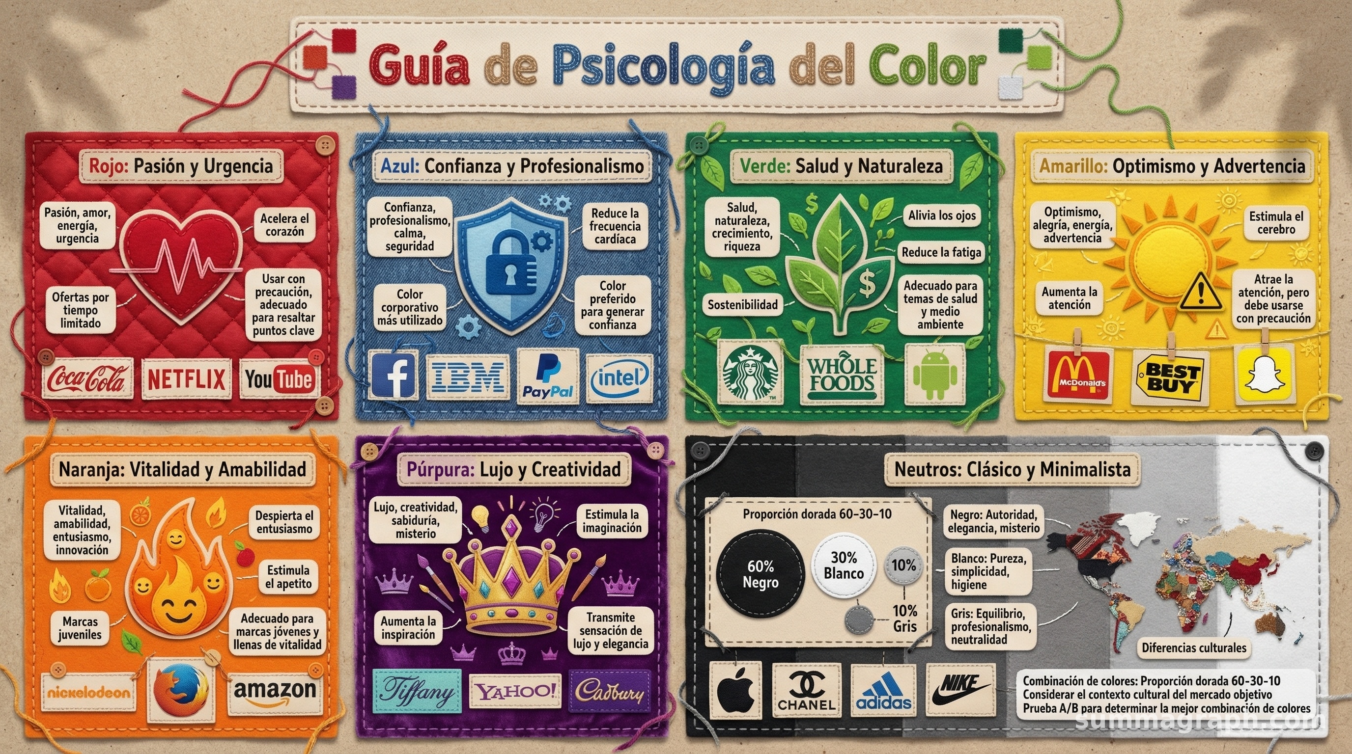 Guía de Psicología del Color: Emociones, Marcas y Aplicaciones | Summagraph