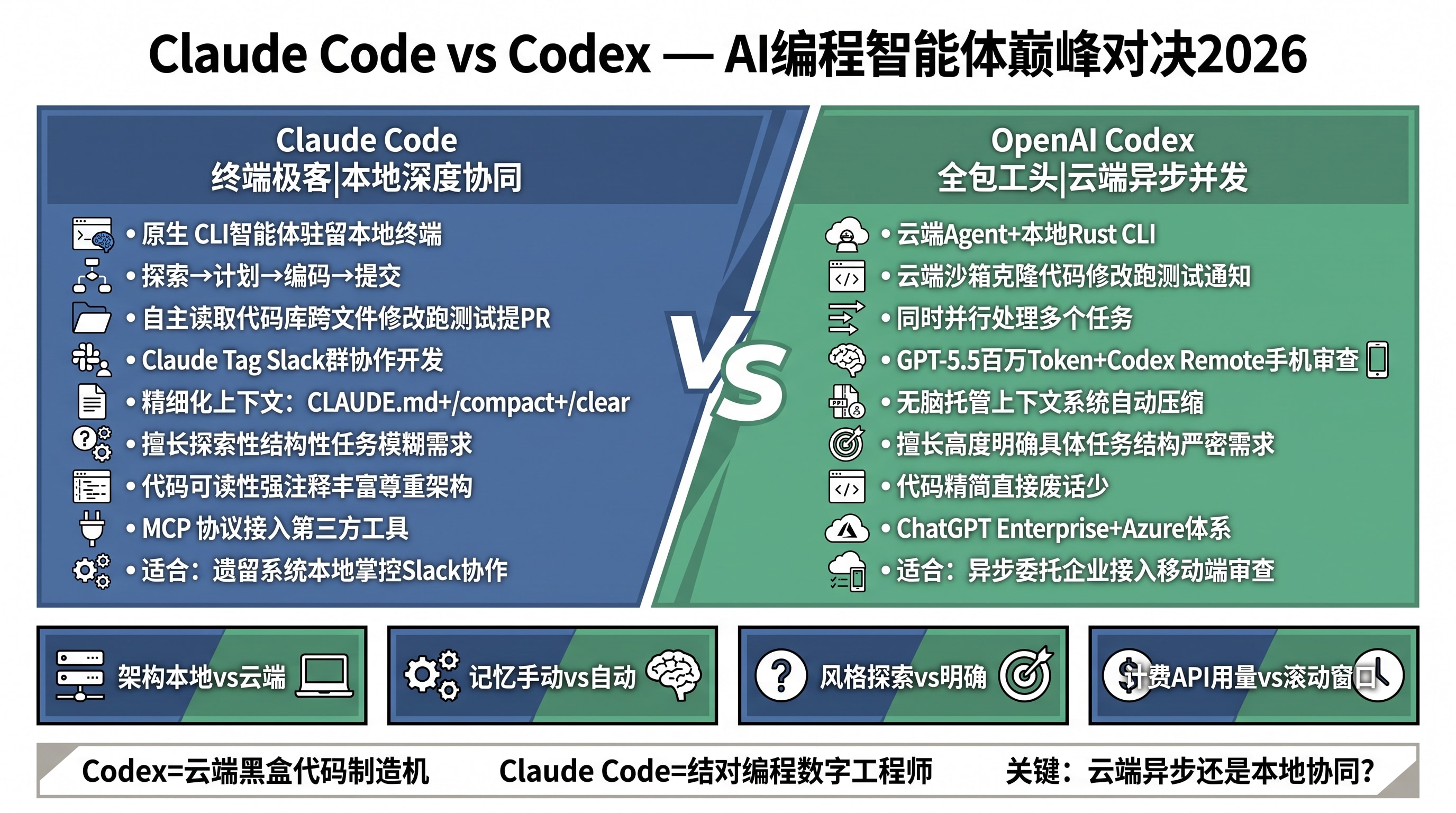 一文看懂 Claude Code 和 Codex 的区别 | Summagraph