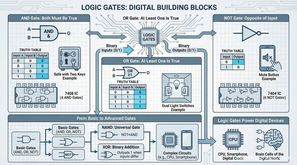 Logic Gates: The Building Blocks of Digital Electronics - Infographic ...