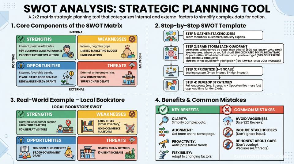 SWOT Analysis: A Visual Guide to Strategic Planning - Infographic ...
